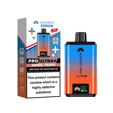 Hayati Pro Ultra Plus 25000 Pod Kit Red Razz GB - Blue Razz GB