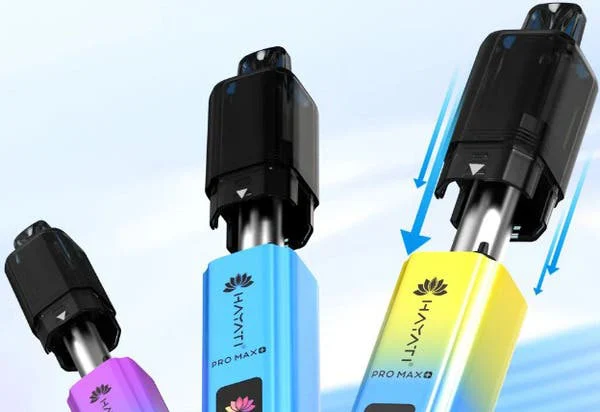 Click the pod onto its cartridge, Hayati Pro Max Plus